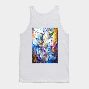 Abstract Flowers Tank Top